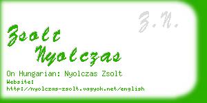 zsolt nyolczas business card